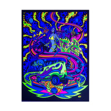 Load image into Gallery viewer, Space Trippin&#39; UV Blacklight Poster *Extremely Rare*

