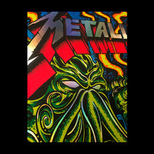 Load image into Gallery viewer, Metallica Ktulu rise AP artist proof rainbow foil
