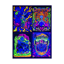 Load image into Gallery viewer, #4 The Set (ALL 4) of Dirty Donny Mini Blacklight Posters!
