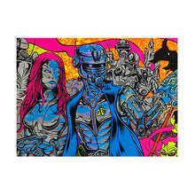 Load image into Gallery viewer, Sci vs. Fi UV Blacklight Poster! *RARE*
