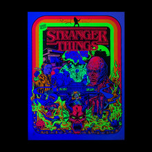 Load image into Gallery viewer, STRANGER THINGS official limited blacklight screen printed poster

