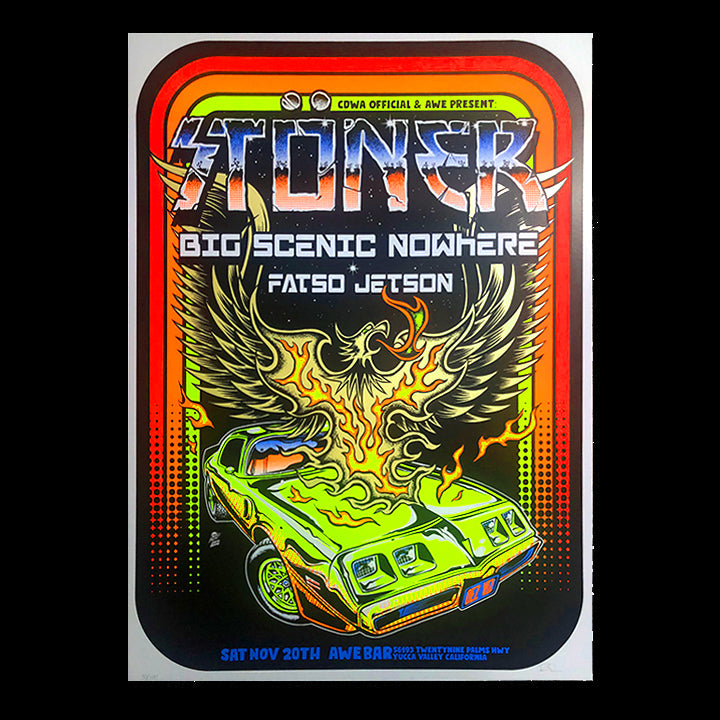 #8 Stoner Blacklight show poster